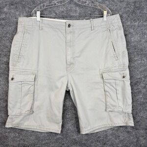 Levi's Cargo Shorts Men's W42 Khaki Beige Cotton Utility Pockets